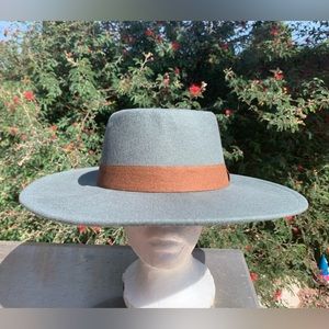 NWT Unisex Festival Hat 100% Wool Gray Harrison Gambler Pork Pie